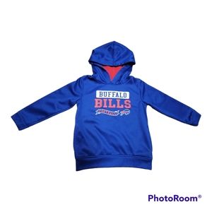 Buffalo Bills Football Hoodie Sweatshirt Kids Toddler Size 4T NFL Apparel Blue